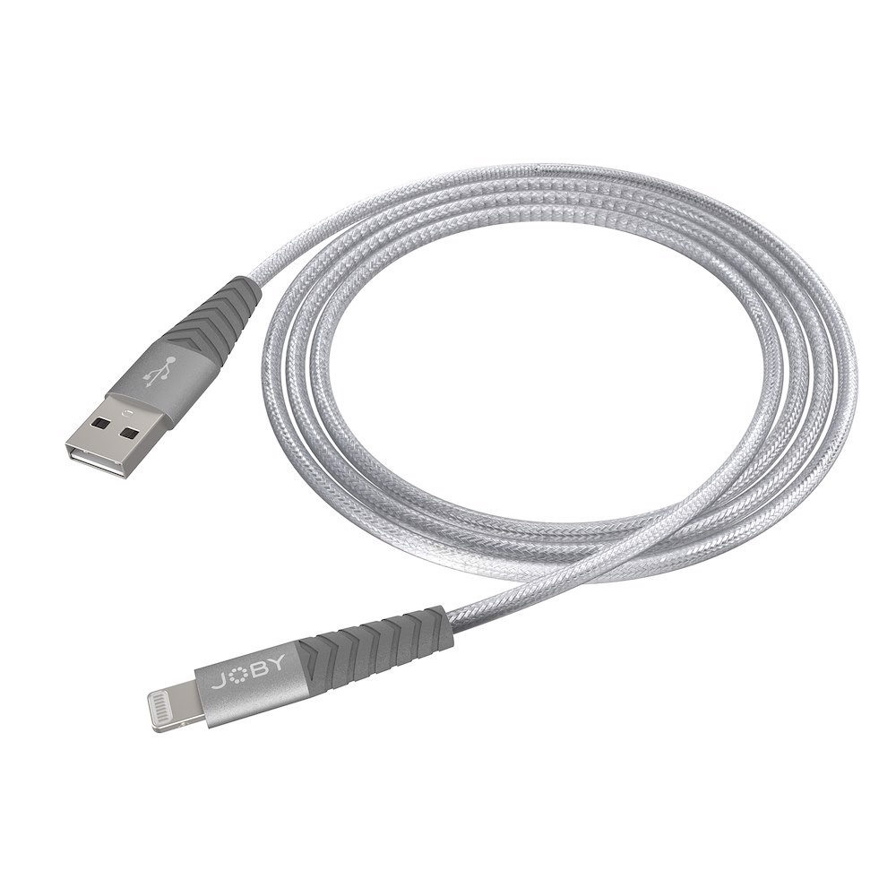 JOBY AluBraid Lightning to USB Cable  XL 3m Space Grey