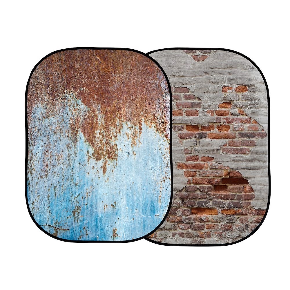 Manfrotto Urban Collapsible 1.5 x 2.1m Rusty Metal/Plaster Wall 